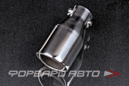 Купить Насадка глушителя Вход = 50 мм Выход = 80 мм Длина = 155 мм Фиксируется тремя зажимами TORINO AUTO 62-1301