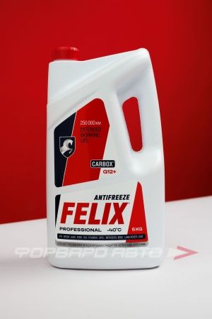 Купить Антифриз G12+ Carbox красный, 5кг FELIX 430206033