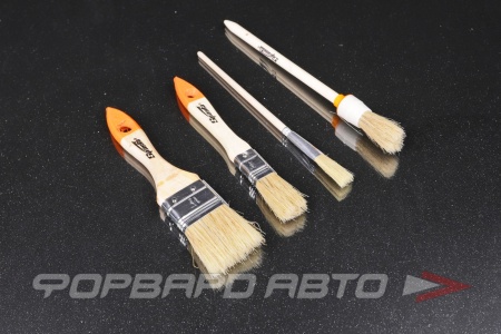 Купить Кисть ( набор из 4 шт-плоские 3/4", 1/5", круглые №1, №2) SPARTA 841135