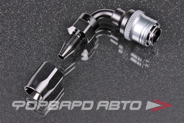 Фитинг AN4 90°, под шланг AN, быстросъемный (quick release) "мама" (female) AB88 