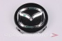 Колпачок ступицы для литых дисков Mazda, D55/55мм, Black+3D хром лого <> MZ-02