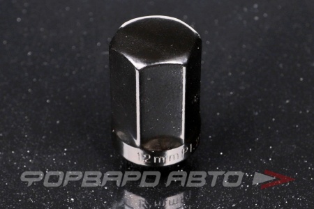 Купить Гайка колеса 12*1,25*35 конус, ключ на 19, черный хром Save Car 801444BA-Cr