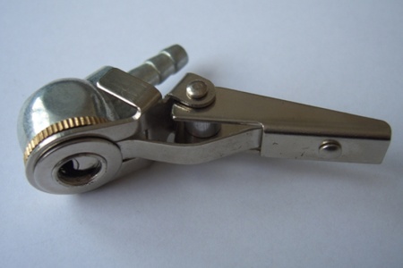 Купить Наконечник насоса под шланг 8 мм (клипса ) хром №4 (648А)  15000027