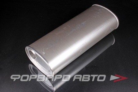 Купить Глушитель Вход = 60 мм Выход = 60 мм Длина = 650 мм, овальный 272*170, вход по центру, выход смещен CBD CBD430.044