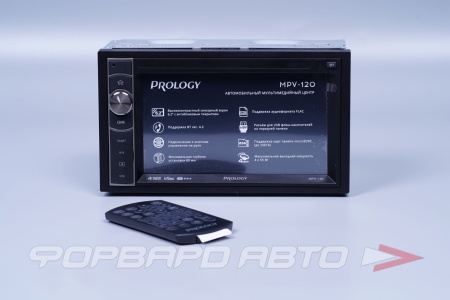 Купить Автомагнитола (2DIN, MP3, USB, Bluetooth) 4*55w (RGB подсветка) PROLOGY MPV-120
