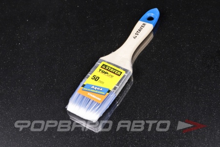 Купить Кисть плоская Aqua-Standard искусст. щетина, дерев. ручка  50мм STAYER 01032-050