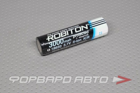 Купить Элемент питания (аккумулятор) AA 3,6V с защитой 18650 3000mAh ROBITON 13489