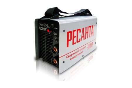 Купить Инвертор сварочный 220 В.250 А.ПН-70%  вес 4,9кг.(эл. 1,6-6мм.) РЕСАНТА САИ 250