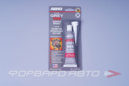 Купить Герметик силиконовый серый 999 42г. (до 343°С) ABRO 9-AB-42-RW