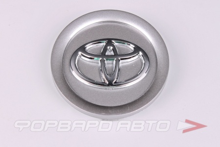 Купить Колпачок ступицы для литых дисков Toyota, D73/77мм, Grey+3D хром лого <> TY-14