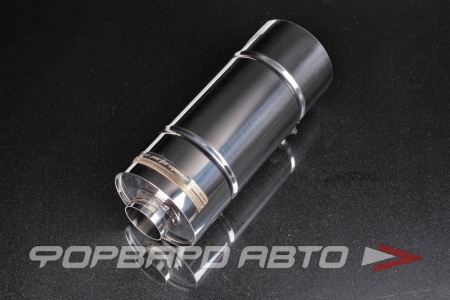 Купить Глушитель Вход = 63 мм Выход = 63 мм Длина = 350 мм, нержавеющая сталь MPE 140x350x63.5