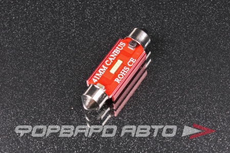 Купить Лампа светодиодная 12-24V T11 C5W 1 SMD диод 1-конт 41мм биполярная обманка Белая, Салон, номер SKYWAY S08202071