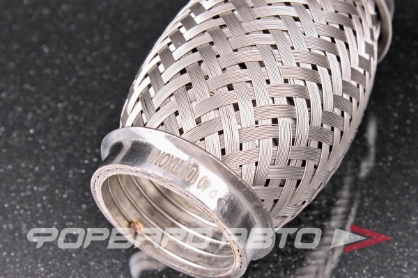 Гофра глушителя 40*100 (Interlock) трехслойная (AISI 304) TIXONA P40100