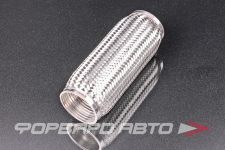 Купить Гофра глушителя 76*250 (Interlock) трехслойная (AISI 304) TIXONA P76250