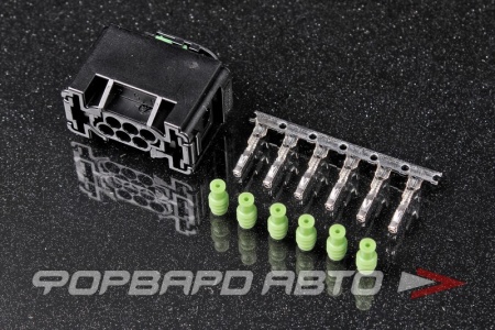 Купить Разъем 6 way 20AWG 1.4-2.1mm дроссельной заслонки Drive-by-Wire Bosch "DBW" TE CONNECTIVITY 1-967616-1