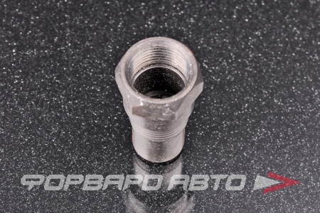 Купить Обманка / проставка кислородного датчика (лямбда-зонда) M18*1,5 (керамика, Евро-5))  Миникатализатором короткий, никелированный корпус TIXONA Z2010