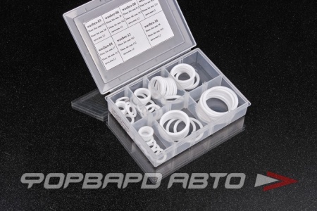 Купить Шайбы тефлоновые PTFE, набор 70 шт, AN3/AN4/AN6/AN8/AN10/AN12/AN16 AB88 