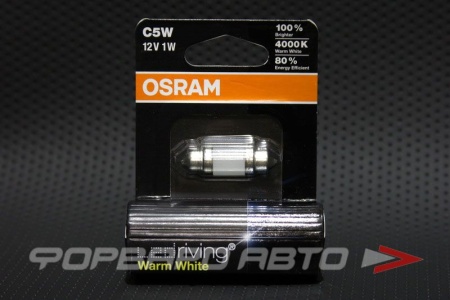 Купить Лампа светодиодная 12V C5W 4000K OSRAM 6498WW-1B