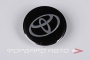 Колпачок ступицы для литых дисков Toyota, D56/59мм, /h5-21мм, глянец Black/silver, <> TY-04
