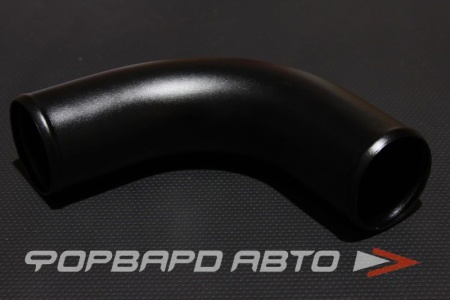 Купить Патрубок алюминиевый 76 мм 90 градусов черный AUTOBAHN88 