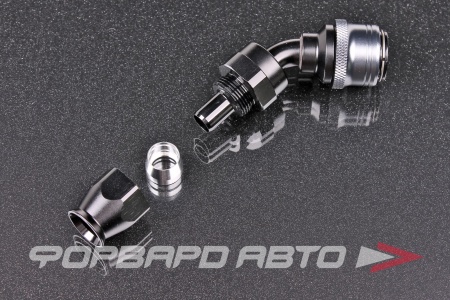 Купить Фитинг AN8 45°, под шланг тефлоновый PTFE, быстросъемный (quick release) "мама" (female) AB88 