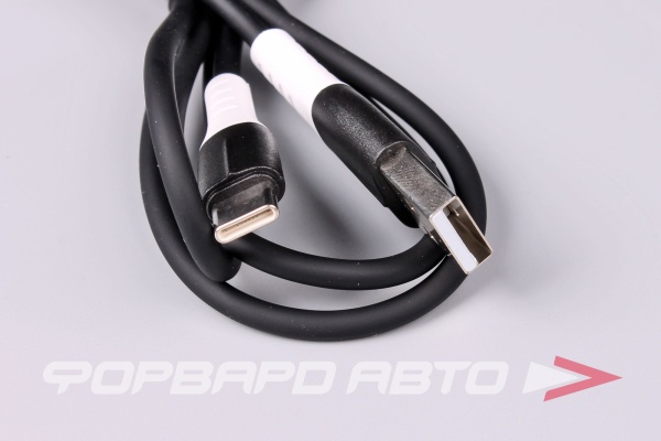 Кабель USB Type-C  силиконовый чёрный 1м HOCO X82