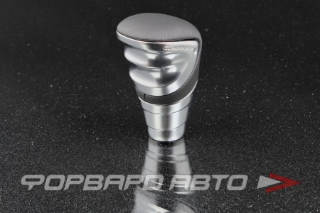 Купить Ручка КПП (кожа) черный + серебро CARMATE 