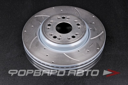 Купить Диск тормозной вентилируемый перфорированный, правый G-BRAKE GFR-02346R