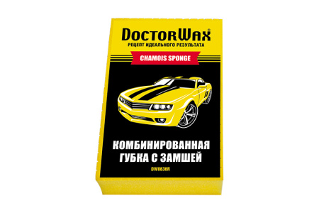 Губка комбинированная с замшей DOCTORWAX DW8636R