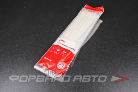 Купить Стяжка 3,6*300мм, белая 100шт REXANT 07-0300