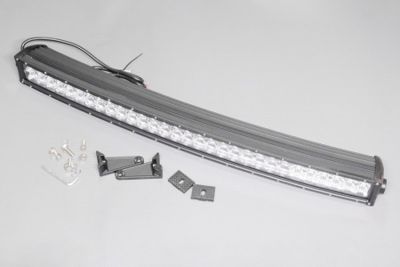 Купить Фара светодиодная 180W (3W*60), 9-32V,6500K, 10000Lm, Размер: Lфара=800, Lкрепёж=875, H=80, h=85, P=3кг, Комбинированный свет FHE-technology HT-19C 180W 5D combo (CREE)