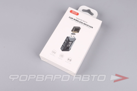 Модулятор FM (трансмиттер) с bluetooth, 2.4А USB,  черный XO BCC16