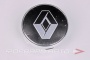 Колпачок ступицы для литых дисков Renault, D56/60мм, Black/silver+хром ободок NOVA-PRO Renault, 60/57
