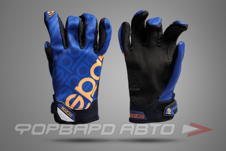 Купить Перчатки автомеханика MECA-3, синий/оранжевый, размер S SPARCO 002093BMAF1S
