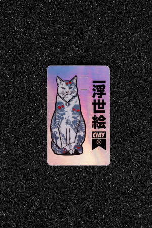 Стикер для банковской карты "TATTOO CAT" CIAY CD-Sc-TC