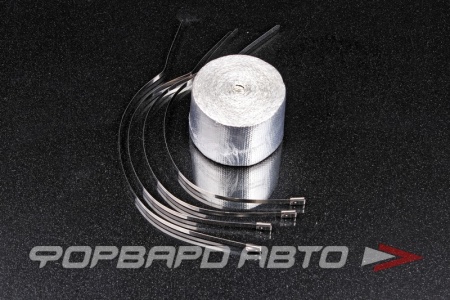 Купить Термоизоляционная ткань, алюминиевая (50мм*5м рулон + 4 нержавеющих хомута) EPMAN EP-WR11BDJ