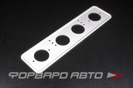 Купить Накладка под номер металлическая (БЕЛАЯ) SKYWAY S04101007