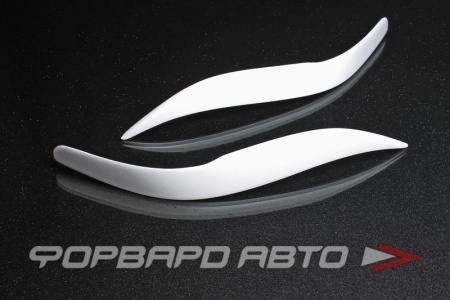 Купить Накладки фар (реснички) Toyota Harrier 1997 - 2003г. ABS-пластик, черный  