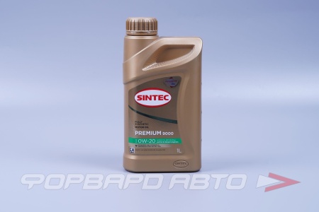 Купить Масло моторное 0W20 1л, PREMIUM 9000 C5 SP/CF (c) SINTEC 600134