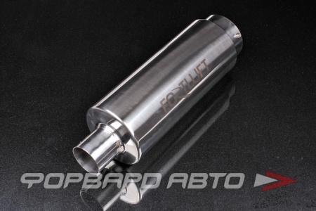 Купить Глушитель Вход = 58 мм Выход = 100 мм Диаметр = 127 мм Длина = 413 мм, серия Performance, нержавеющая сталь FORTLUFT pmt404