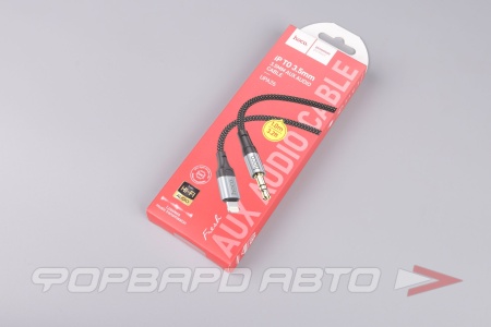 Купить Кабель AUX 3,5мм-3.5мм 1м аудиосоединитель ( lightning) HOCO UPA26