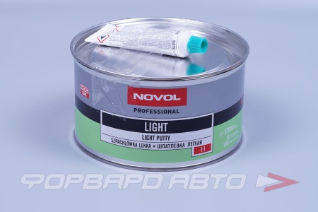 Купить Шпатлевка "LIGHT" облегченная, 1л, 1500гр. NOVOL 1502