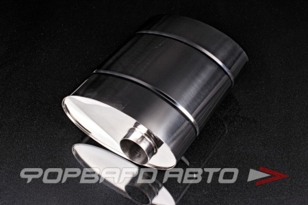 Купить Глушитель Вход = 63 мм Выход = 63 мм Длина = 300 мм, Диаметр = 260*135мм (овал), центр/смещен Formula-T 00-00000362 Купить Глушитель Вход = 63 мм Выход = 63 мм Длина = 300 мм, Диаметр = 260*135мм (овал), центр/смещен Formula-T 00-00000362