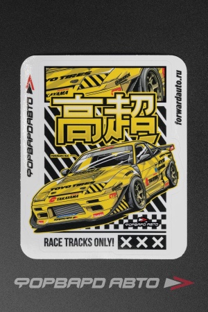 Купить Стикер "180SX 2019", ver.3  100*120мм ФОРВАРД АВТО 