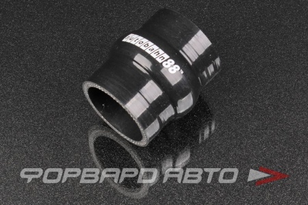 Купить Патрубок силиконовый 57 мм, демпферный, L=80 мм, чёрный AUTOBAHN88 