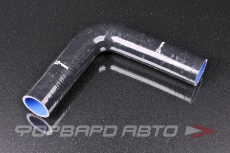 Купить Патрубок силиконовый 45 мм, 90°, L=200*200 мм, 4 слоя армировки, чёрный FORA ASHU03-90-45(200)