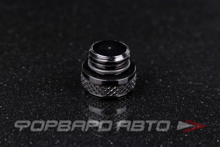 Заглушка М12*1,5мм гайки колесной, черная, OD-16mm, H - 6mm, Aluminum Cap Black TPI BALCP1345BC-20