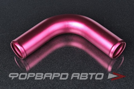 Купить Патрубок алюминиевый 51 мм 90 градусов красный AUTOBAHN88 