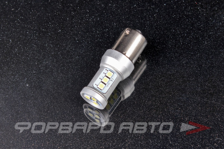 Лампа светодиодная 12-24V P21W 12 SMD BA15s Белая SKYWAY S08202038