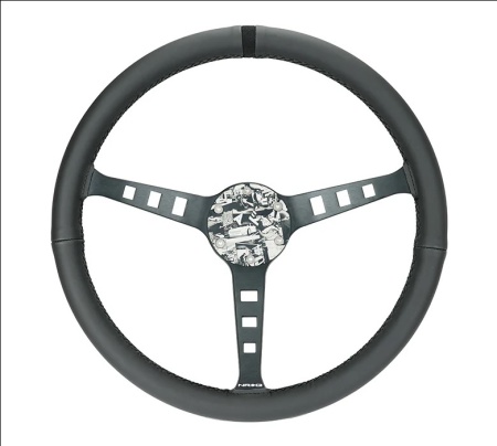 Купить Руль 380 мм, малый вылет 1,5", кожа, черная нить FuguZ NRG RST-380SK-EP2